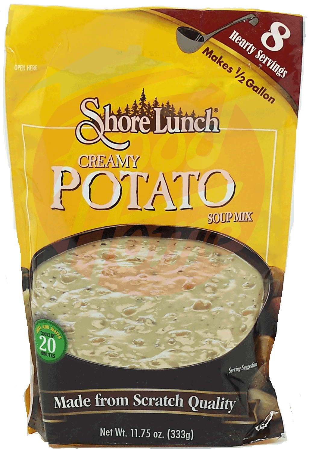 Shore Lunch  creamy potato soup mix, 8 hearty servings, just add water Full-Size Picture